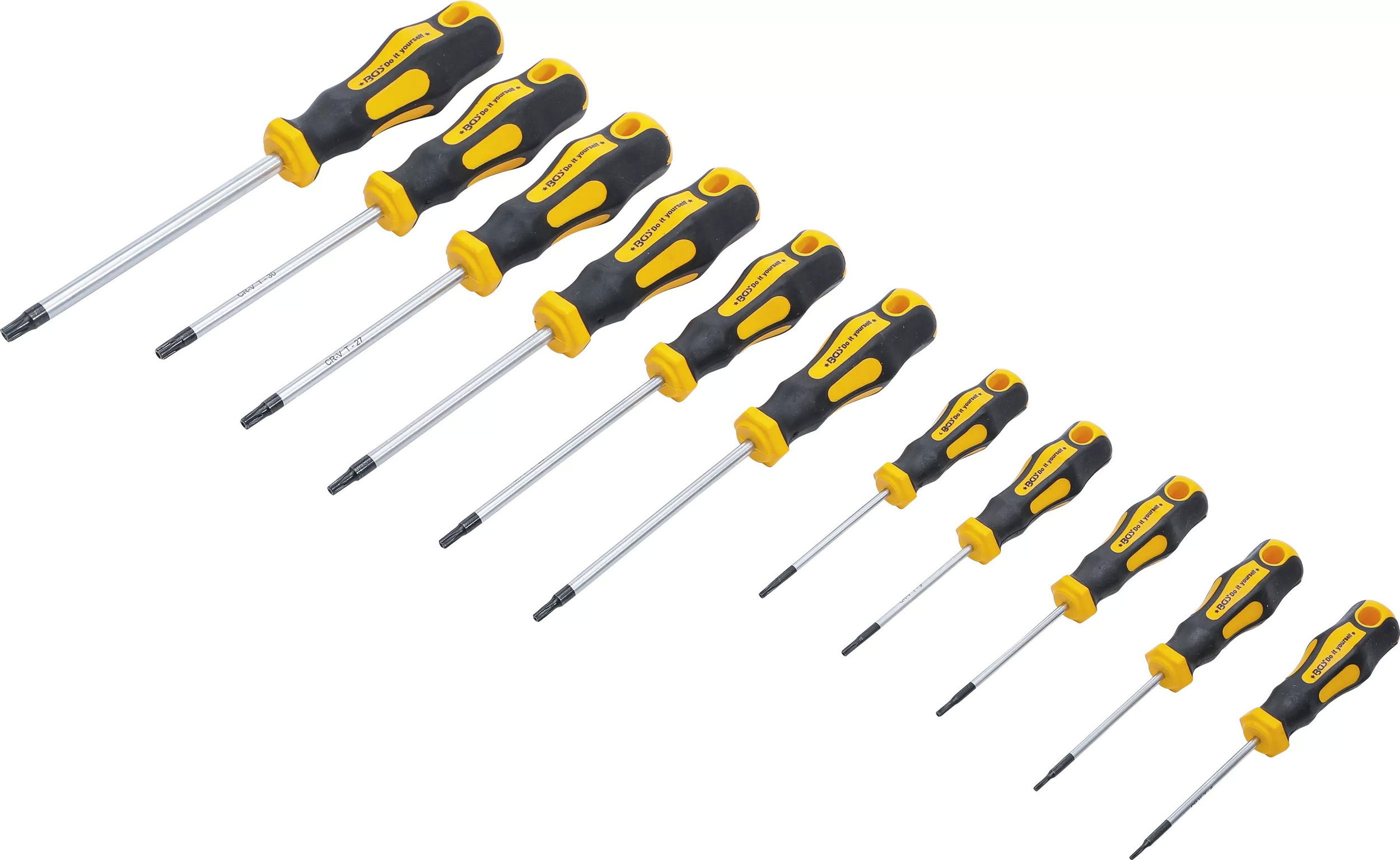 BGS Do it yourself 9-7845 csavarhúzó készlet ( torx és furatos torx), 11 részes termék fő termékképe