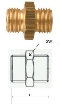 Rectus (DN 10/17) G 1/8 x G 3/8 csatlakozású kettős karmantyú termék fő termékképe