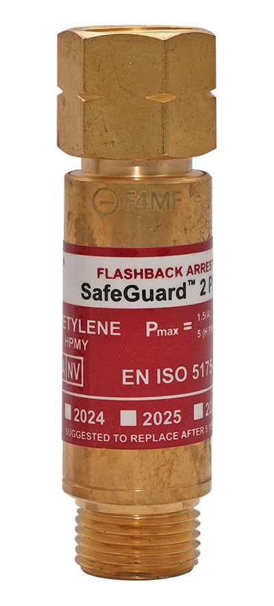 Visszaégésgátló patron FBA SG2 G3/8L acetilén reduktorra termék fő termékképe